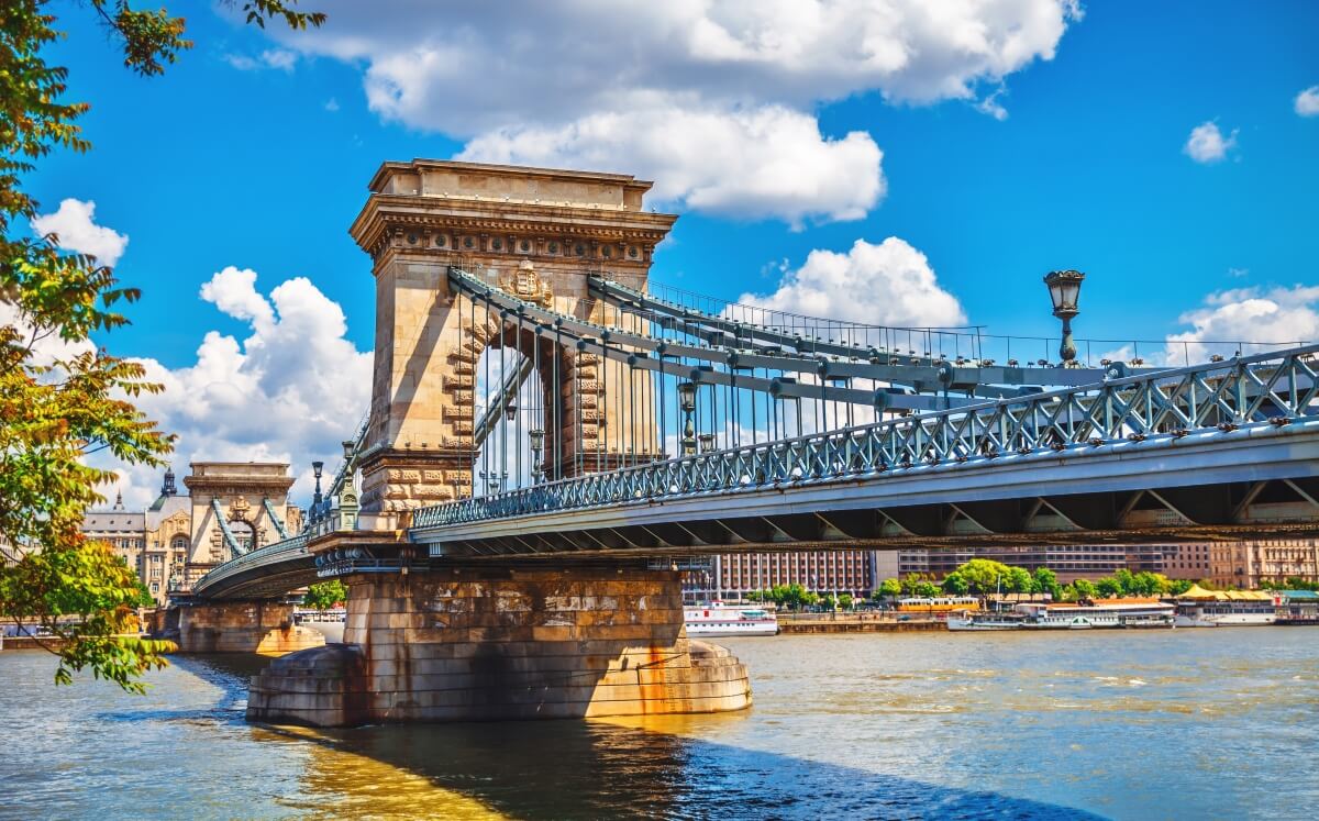 Széchenyi Chain Bridge in Budapest