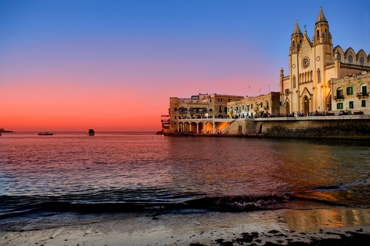 Sunset view at Malta