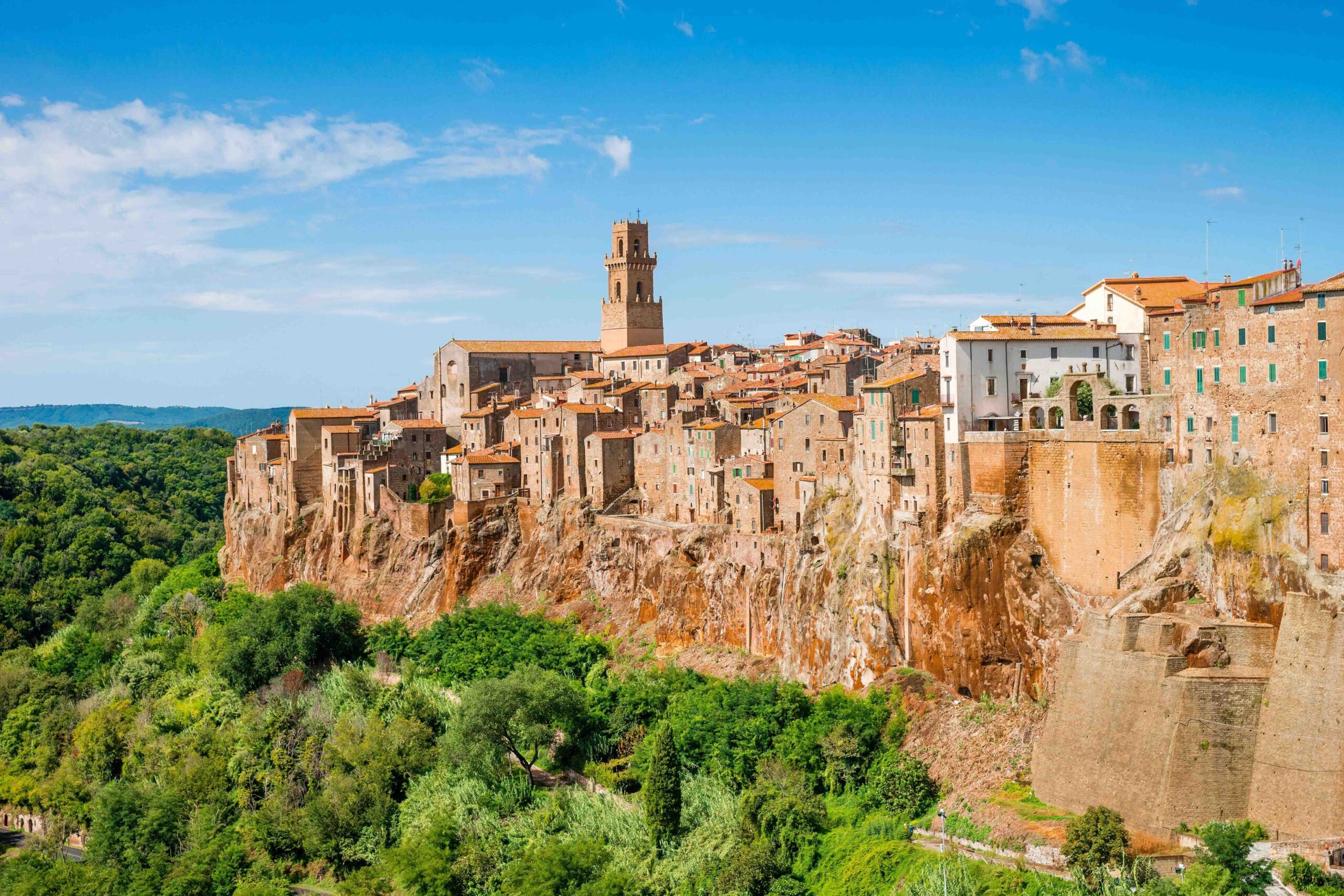 Town carved in the rock Pitigliano