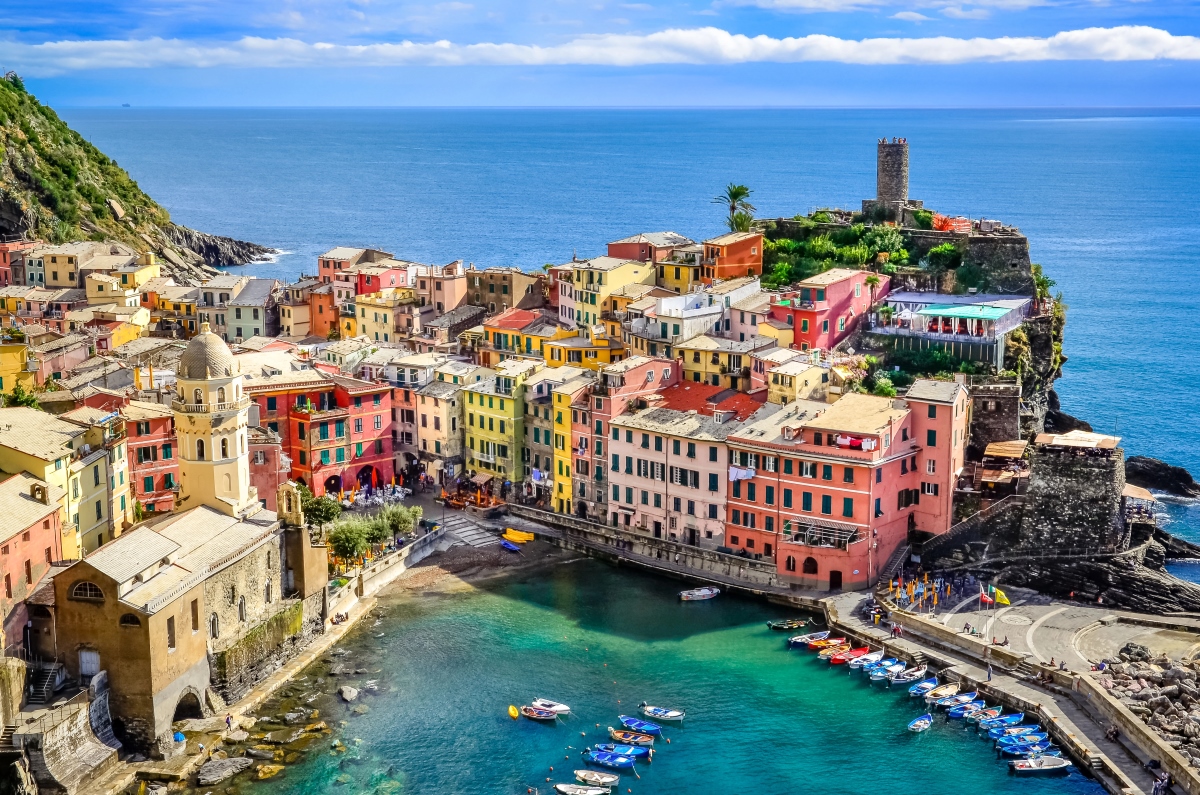 Beautiful buidlings of  Cinque Terre
