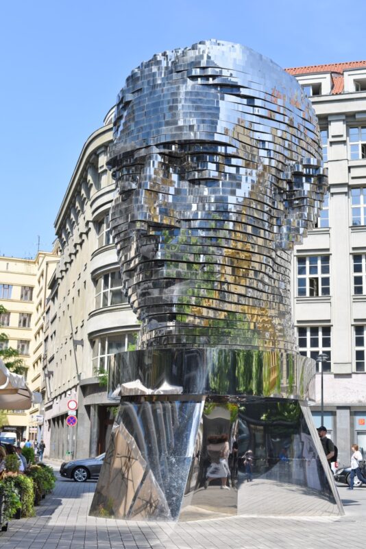 Kafka rotating head Prague