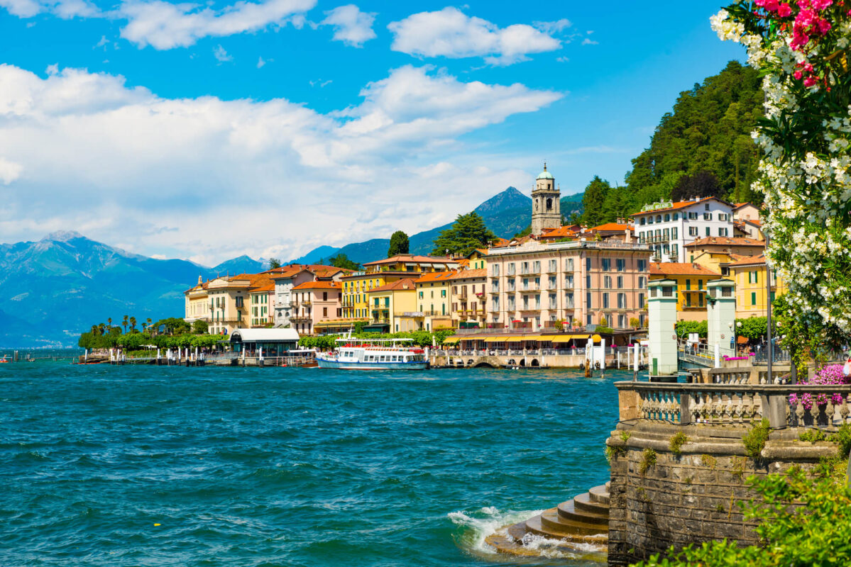 View of Bellagio town on Lake Como