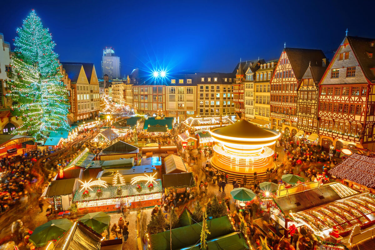 Christmas market in Frankfurt Germany