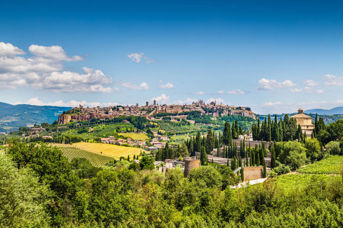 View of the old village of Orvieto