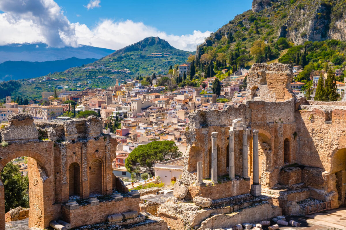 Roman ruins at Taormina
