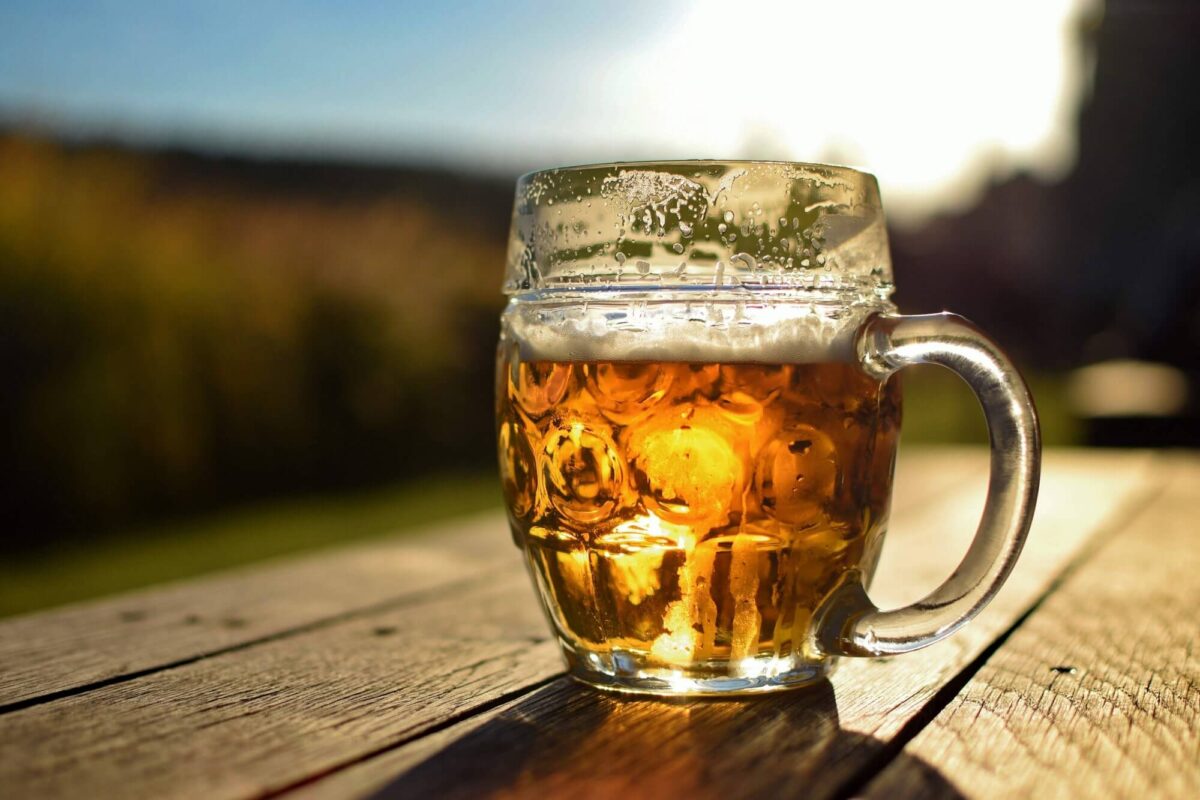 Czech beer at a local pub