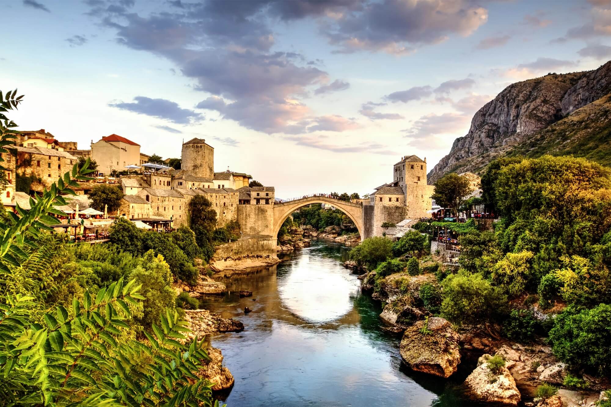 View of the Mostar bridge