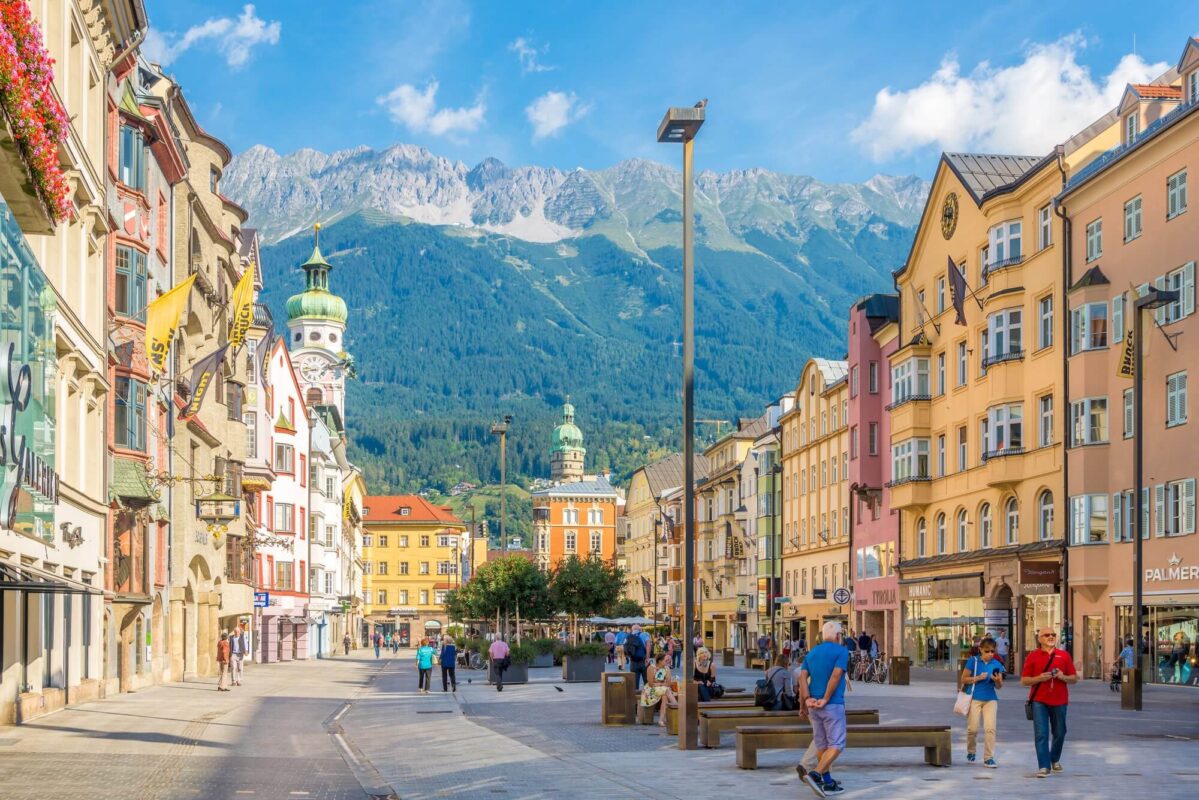 Beautiful streets of Innsbruck