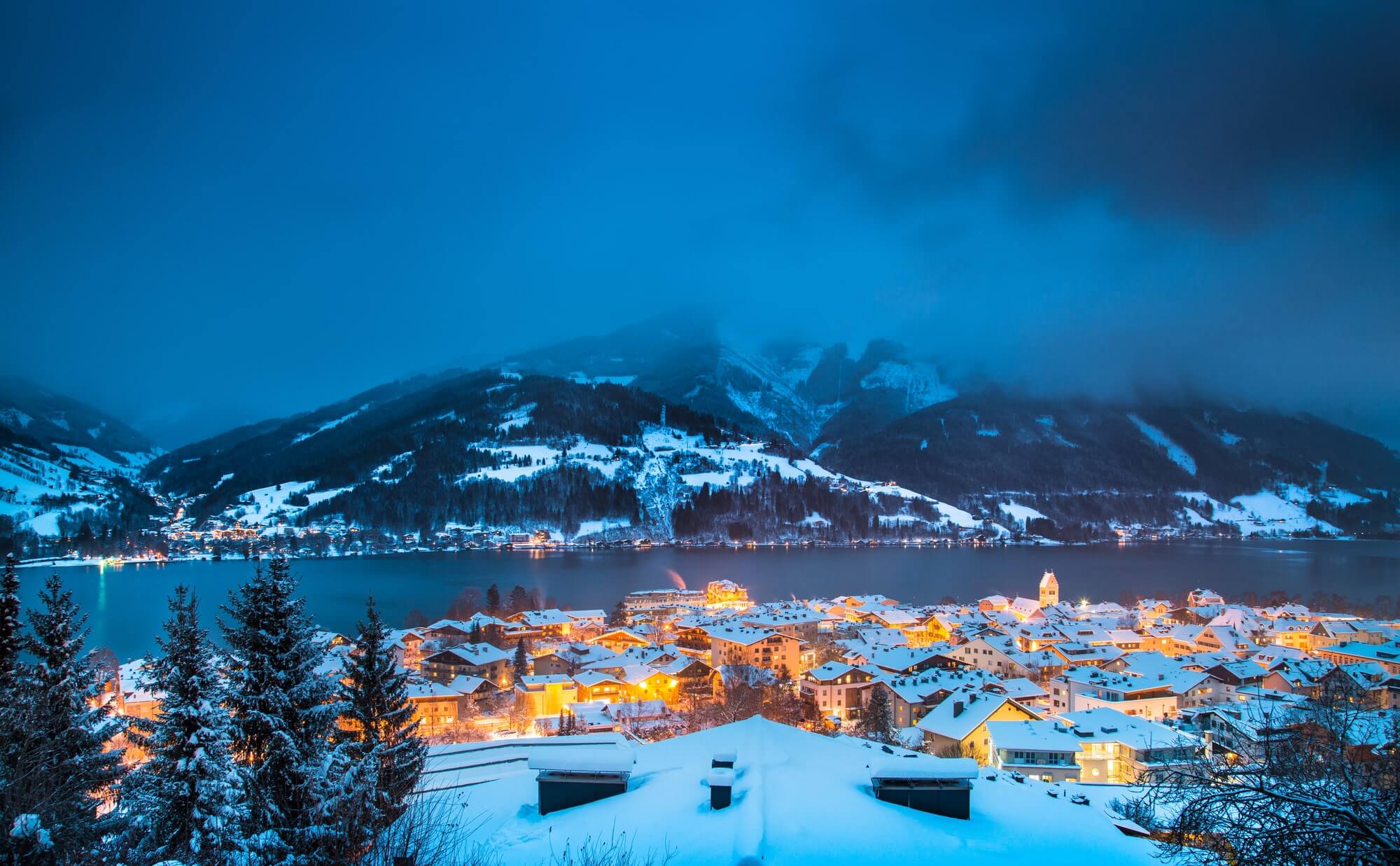 Zell Am See during winter