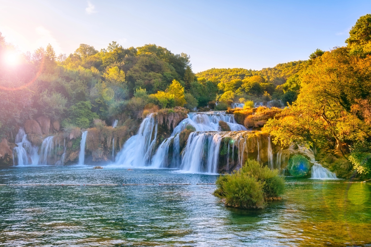 Beautiful Skradinski Buk Waterfall