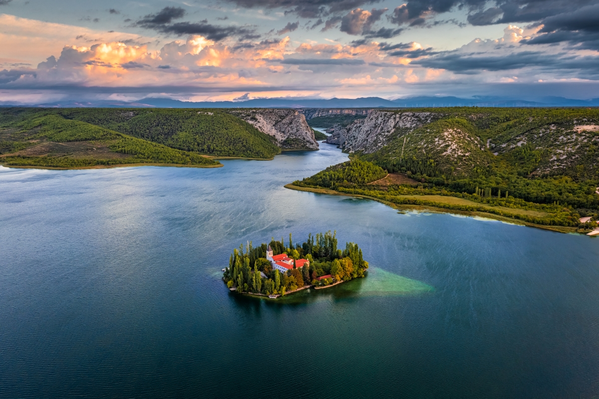 Visovac Island in Krka National Park