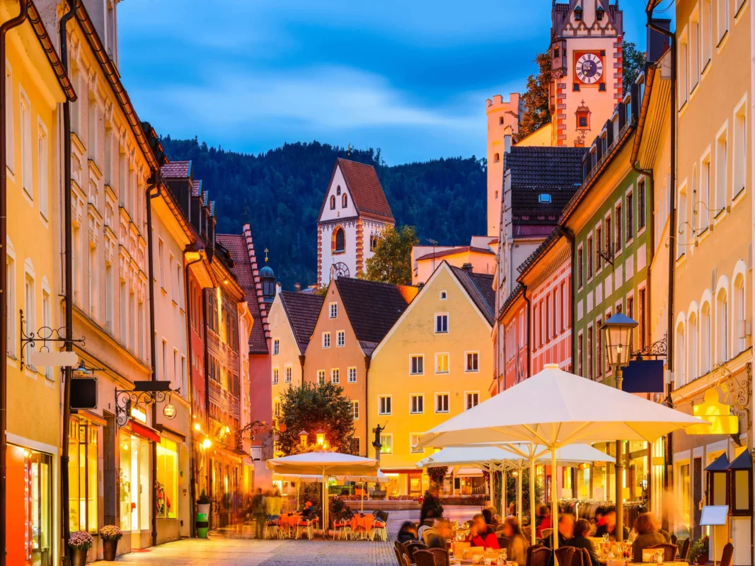 Germany has many beautiful smaller cities and towns to choose from, such as Füsssen