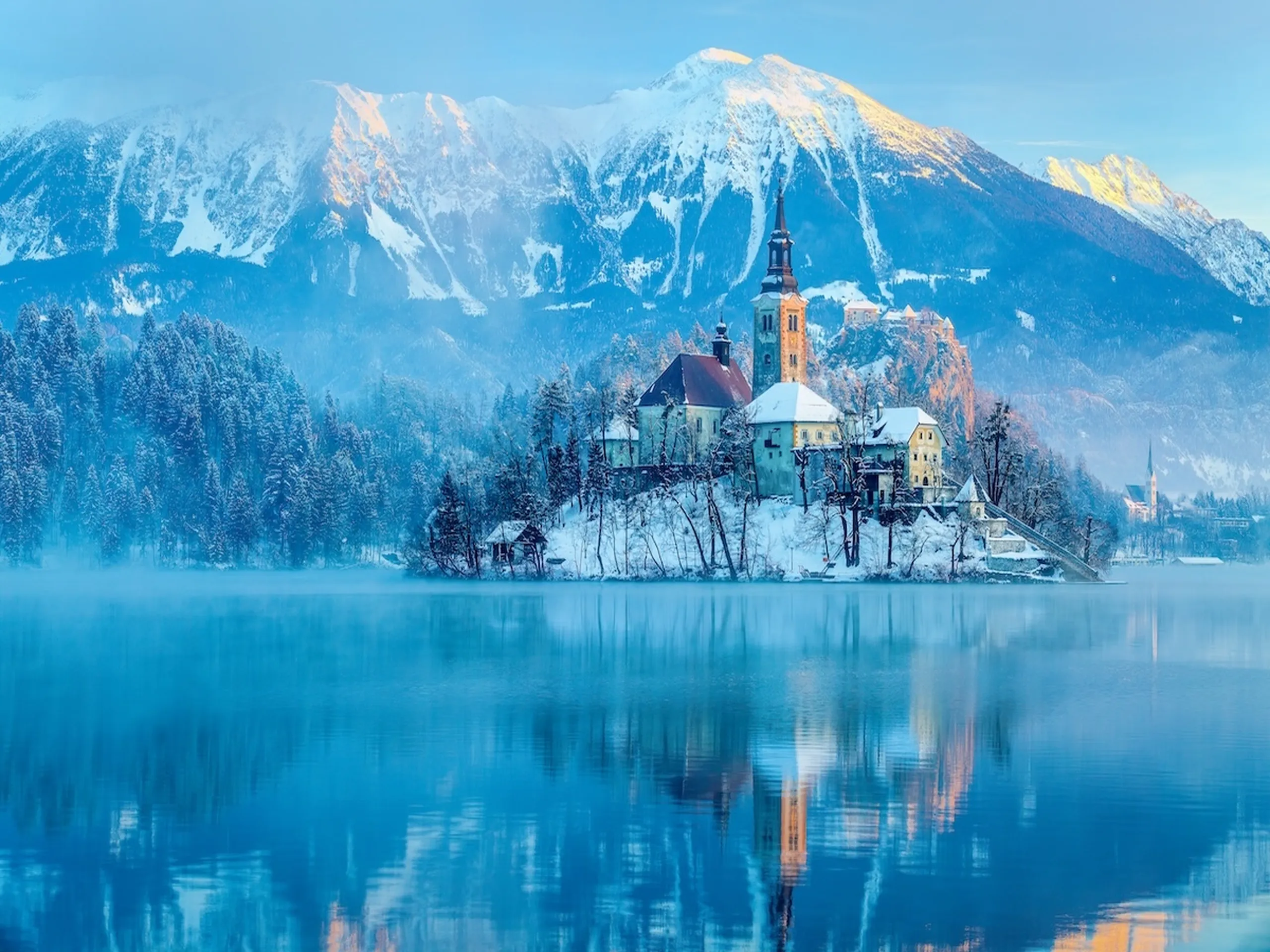 Lake bled in Winter