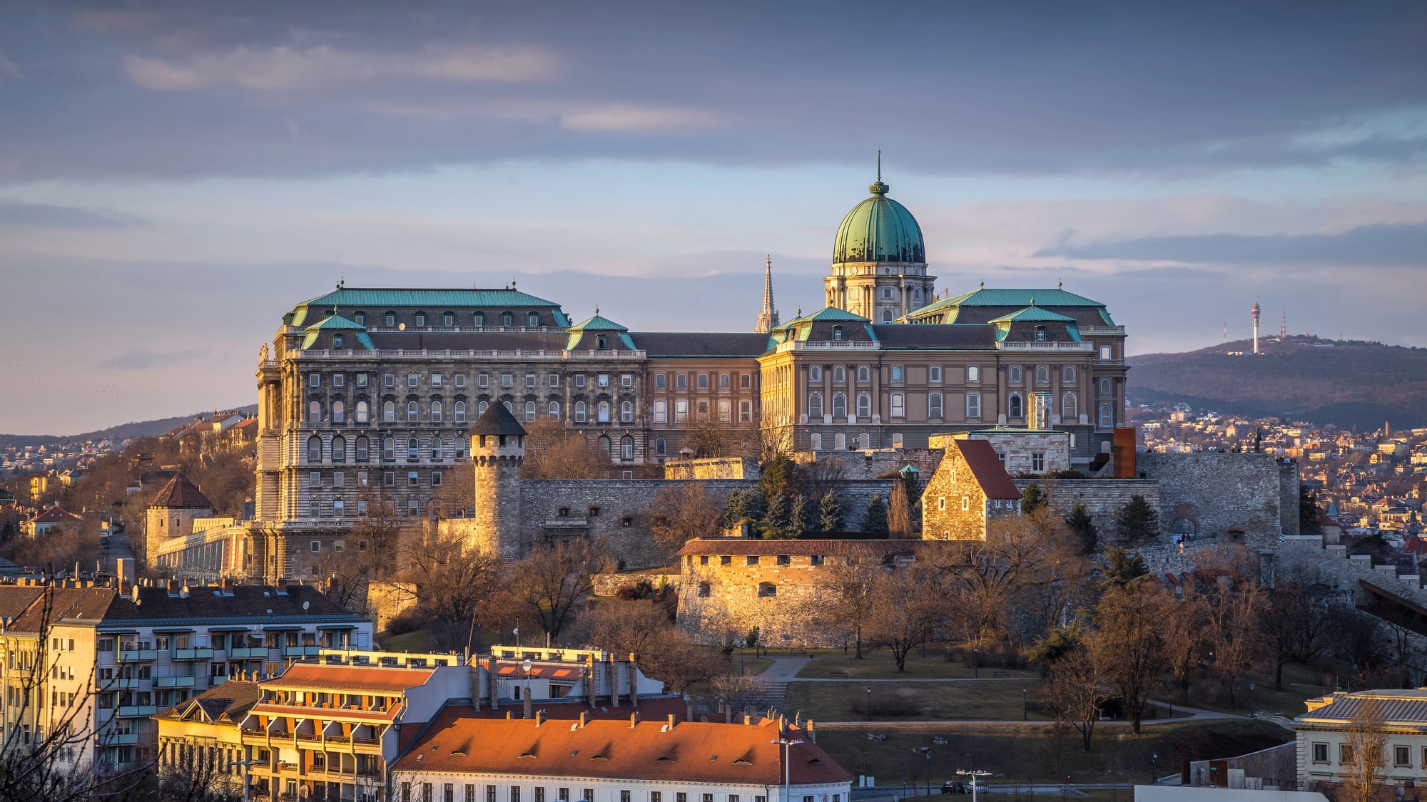 View of Buda Castle and Mathias Church